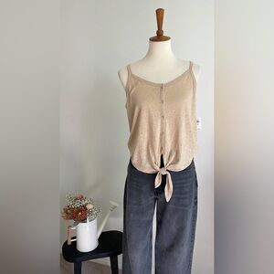 SOLD GAP Tie Front Tank NWT Medium Tall